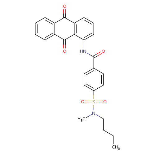 4-[butyl(methyl)sulfamoyl]-N-(9,10-dioxo-9,10-dihydroanthracen-1-yl)benzamide
