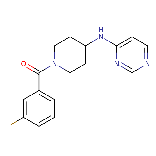 N-[1-(3-fluorobenzoyl)piperidin-4-yl]pyrimidin-4-amine