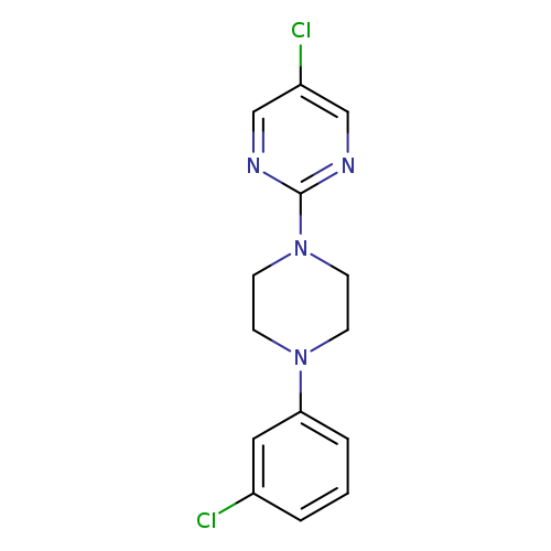 5-chloro-2-[4-(3-chlorophenyl)piperazin-1-yl]pyrimidine