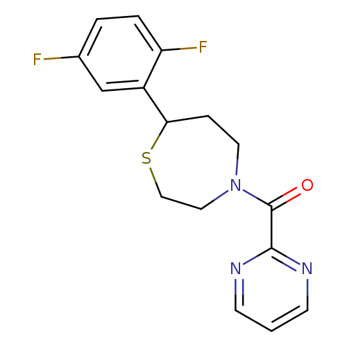 7-(2,5-difluorophenyl)-4-(pyrimidine-2-carbonyl)-1,4-thiazepane