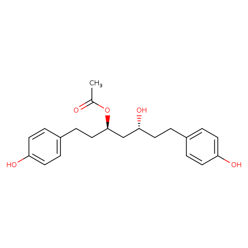 3,5-Heptanediol, 1,7-bis(4-hydroxyphenyl)-, 3-acetate, (3R,5R)-