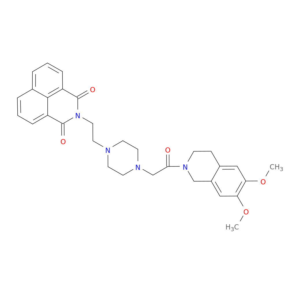3-(2-{4-[2-(6,7-dimethoxy-1,2,3,4-tetrahydroisoquinolin-2-yl)-2-oxoethyl]piperazin-1-yl}ethyl)-3-azatricyclo[7.3.1.0^{5,13}]trideca-1(13),5,7,9,11-pentaene-2,4-dione