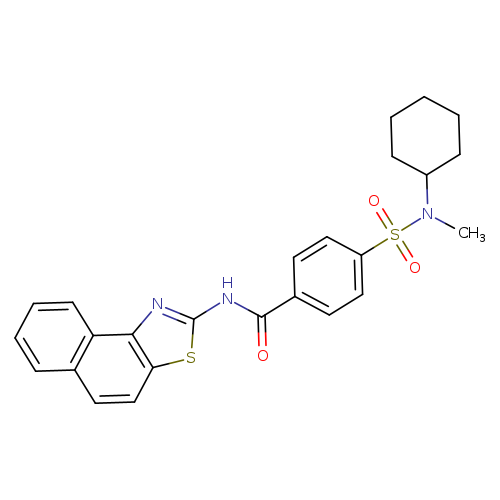 4-[cyclohexyl(methyl)sulfamoyl]-N-{naphtho[1,2-d][1,3]thiazol-2-yl}benzamide