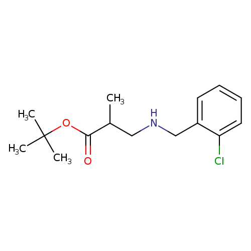 tert-butyl 3-{[(2-chlorophenyl)methyl]amino}-2-methylpropanoate