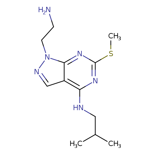 1-(2-aminoethyl)-N-(2-methylpropyl)-6-(methylsulfanyl)-1H-pyrazolo[3,4-d]pyrimidin-4-amine