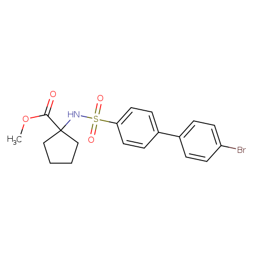 methyl 1-{4'-bromo-[1,1'-biphenyl]-4-sulfonamido}cyclopentane-1-carboxylate