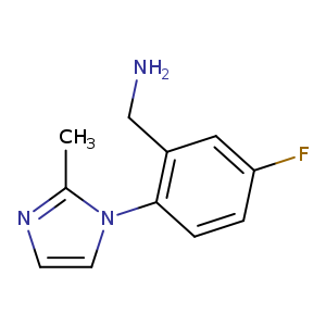 [5-Fluoro-2-(2-methyl-1H-imidazol-1-yl)phenyl]methanamine