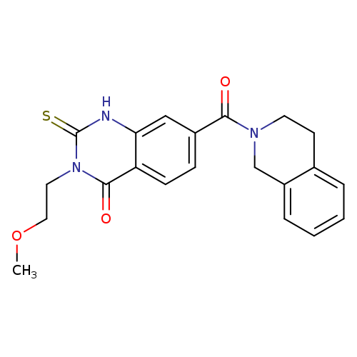 3-(2-methoxyethyl)-2-sulfanylidene-7-(1,2,3,4-tetrahydroisoquinoline-2-carbonyl)-1,2,3,4-tetrahydroquinazolin-4-one