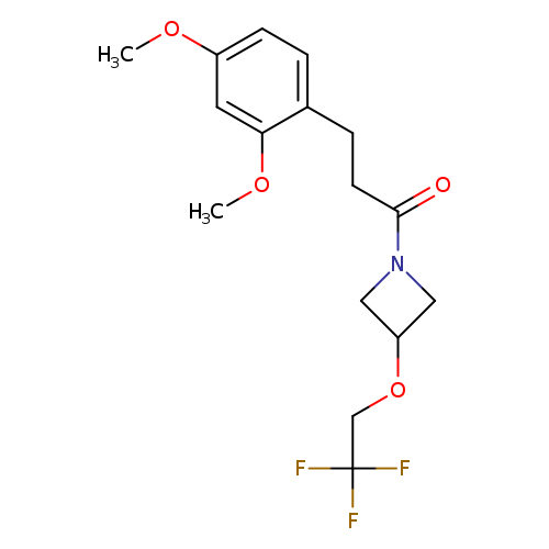 3-(2,4-dimethoxyphenyl)-1-[3-(2,2,2-trifluoroethoxy)azetidin-1-yl]propan-1-one