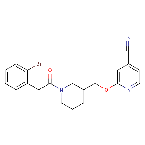 2-({1-[2-(2-bromophenyl)acetyl]piperidin-3-yl}methoxy)pyridine-4-carbonitrile