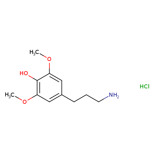 4-(3-aminopropyl)-2,6-dimethoxyphenol hydrochloride