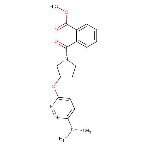 methyl 2-(3-{[6-(dimethylamino)pyridazin-3-yl]oxy}pyrrolidine-1-carbonyl)benzoate