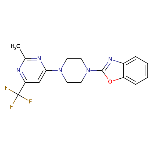 2-{4-[2-methyl-6-(trifluoromethyl)pyrimidin-4-yl]piperazin-1-yl}-1,3-benzoxazole