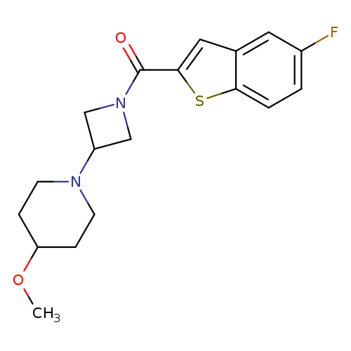 1-[1-(5-fluoro-1-benzothiophene-2-carbonyl)azetidin-3-yl]-4-methoxypiperidine