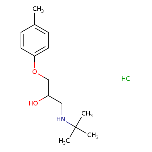 1-(tert-butylamino)-3-(4-methylphenoxy)propan-2-ol hydrochloride