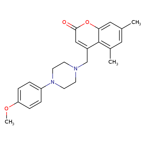 4-{[4-(4-methoxyphenyl)piperazin-1-yl]methyl}-5,7-dimethyl-2H-chromen-2-one
