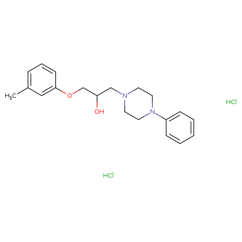 1-(3-methylphenoxy)-3-(4-phenylpiperazin-1-yl)propan-2-ol dihydrochloride