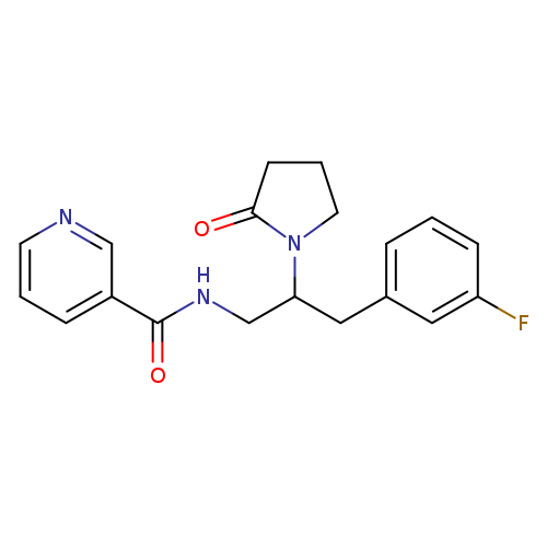 N-[3-(3-fluorophenyl)-2-(2-oxopyrrolidin-1-yl)propyl]pyridine-3-carboxamide