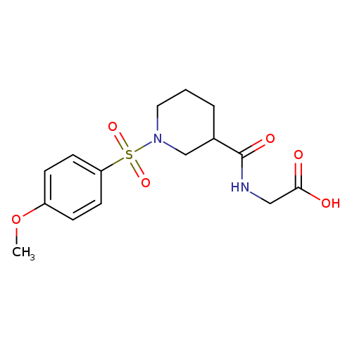 N-((1-[(4-Methoxyphenyl)sulfonyl]piperidin-3-yl)carbonyl)glycine