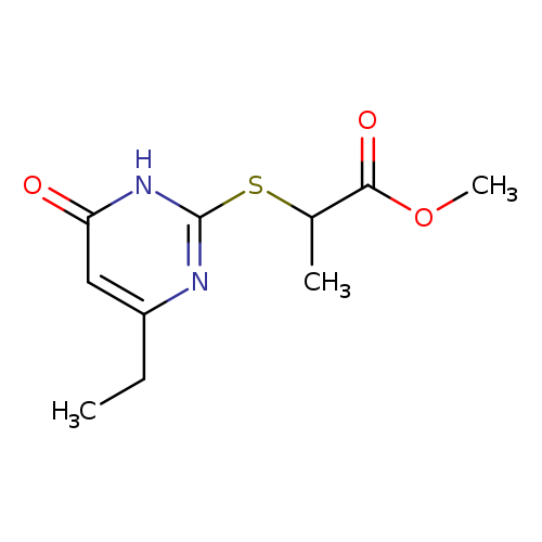 methyl 2-[(4-ethyl-6-oxo-1,6-dihydropyrimidin-2-yl)sulfanyl]propanoate