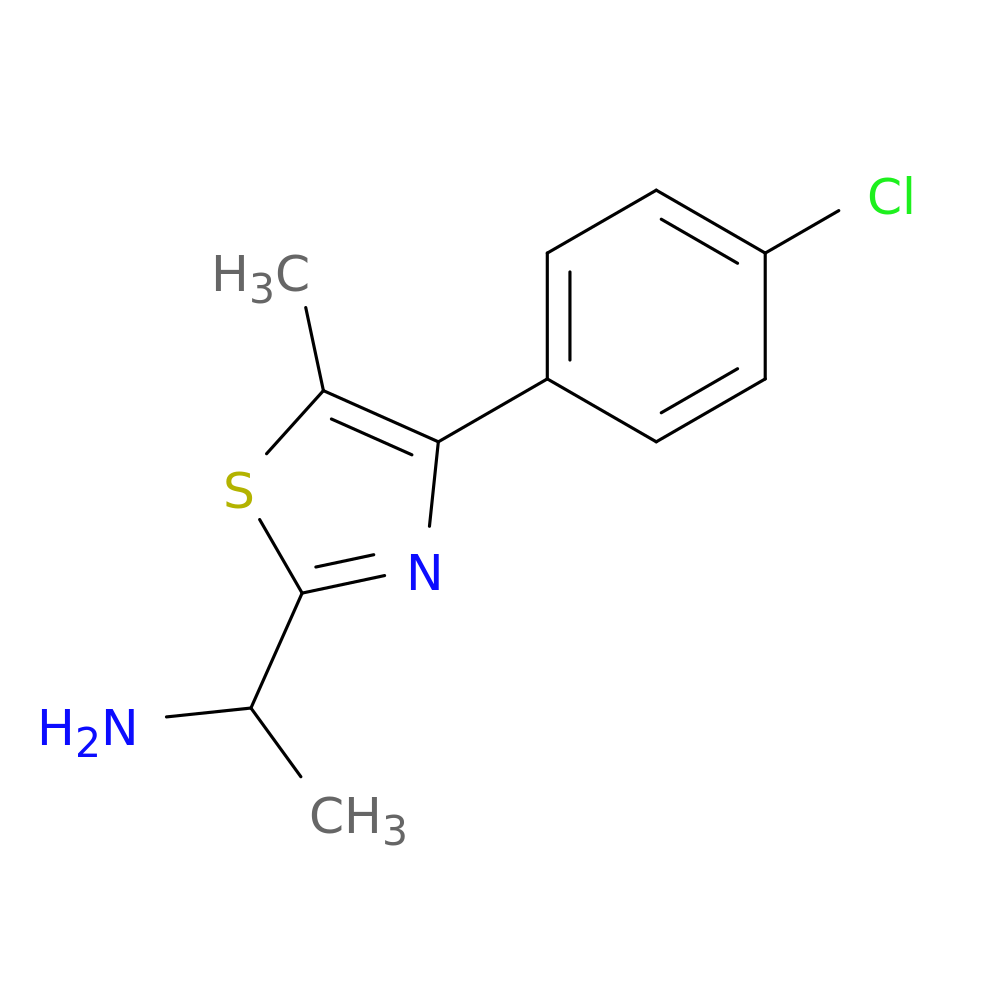 1-[4-(4-chlorophenyl)-5-methyl-1,3-thiazol-2-yl]ethan-1-amine