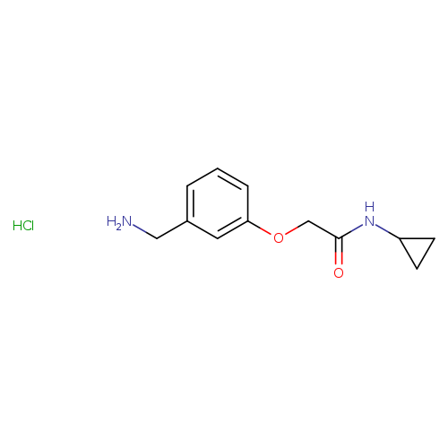 2-[3-(aminomethyl)phenoxy]-N-cyclopropylacetamide hydrochloride