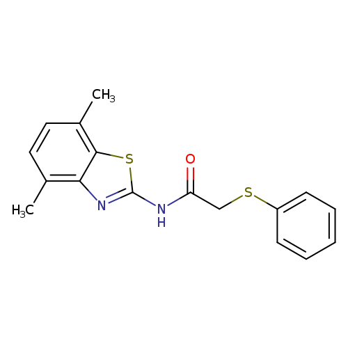 N-(4,7-dimethyl-1,3-benzothiazol-2-yl)-2-(phenylsulfanyl)acetamide