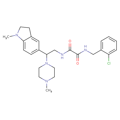 N'-[(2-chlorophenyl)methyl]-N-[2-(1-methyl-2,3-dihydro-1H-indol-5-yl)-2-(4-methylpiperazin-1-yl)ethyl]ethanediamide
