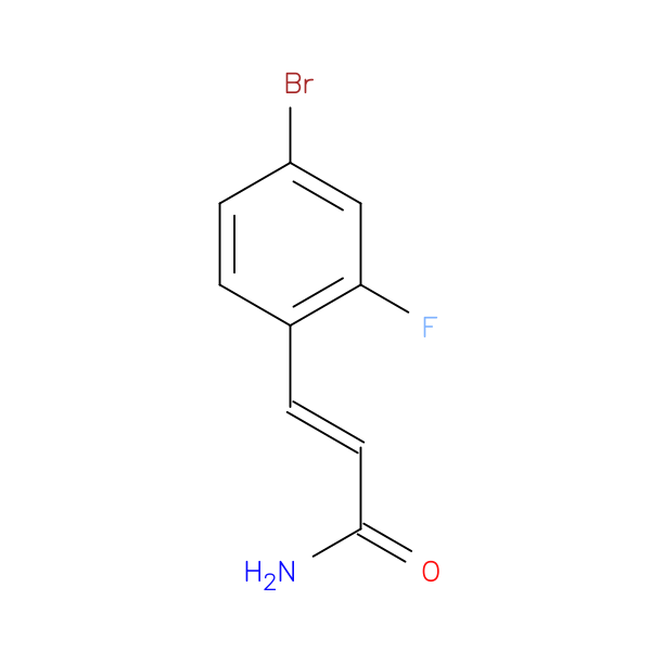 (2E)-3-(4-Bromo-2-fluorophenyl)prop-2-enamide
