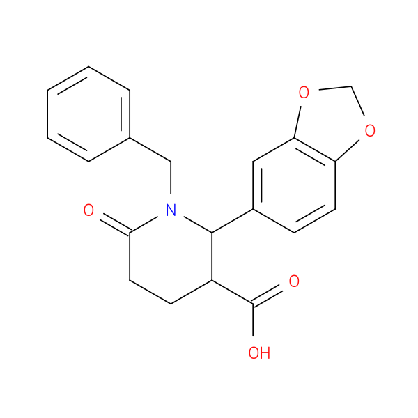 2-(Benzo[d][1,3]dioxol-5-yl)-1-benzyl-6-oxopiperidine-3-carboxylic acid