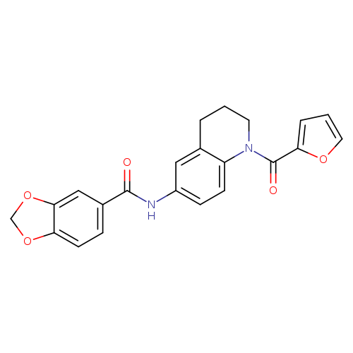 N-[1-(furan-2-carbonyl)-1,2,3,4-tetrahydroquinolin-6-yl]-2H-1,3-benzodioxole-5-carboxamide