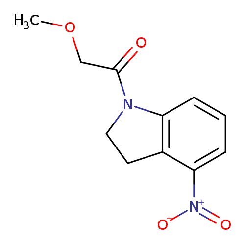2-methoxy-1-(4-nitro-2,3-dihydro-1H-indol-1-yl)ethan-1-one