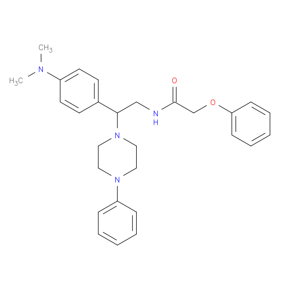 N-{2-[4-(dimethylamino)phenyl]-2-(4-phenylpiperazin-1-yl)ethyl}-2-phenoxyacetamide