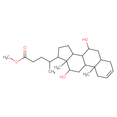 (5beta,7alpha,12alpha)-7,12-Dihydroxychol-2-en-24-oic acid methyl ester