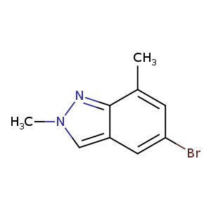 2H-Indazole, 5-bromo-2,7-dimethyl-