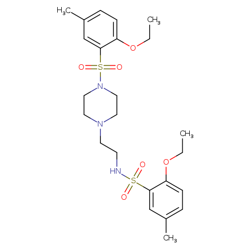 2-ethoxy-N-{2-[4-(2-ethoxy-5-methylbenzenesulfonyl)piperazin-1-yl]ethyl}-5-methylbenzene-1-sulfonamide