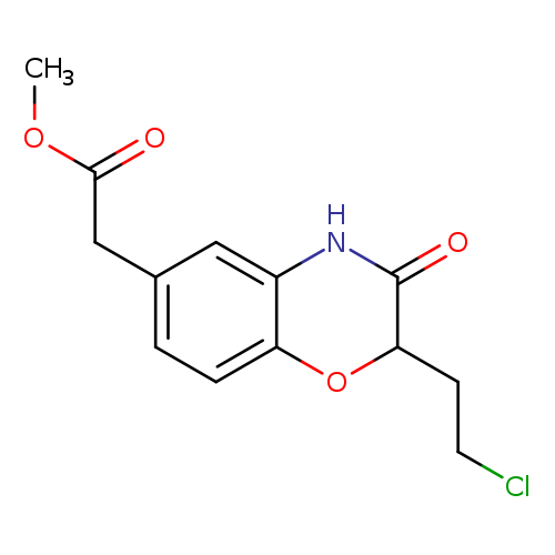 methyl 2-[2-(2-chloroethyl)-3-oxo-3,4-dihydro-2H-1,4-benzoxazin-6-yl]acetate