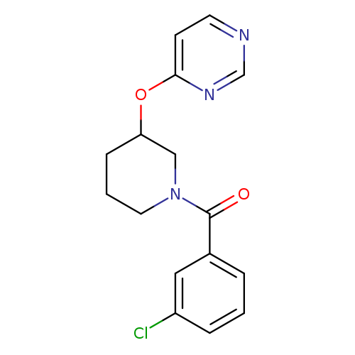 4-{[1-(3-chlorobenzoyl)piperidin-3-yl]oxy}pyrimidine