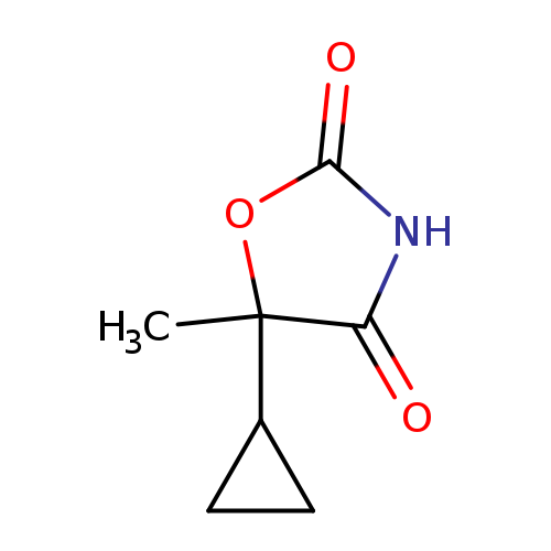 5-cyclopropyl-5-methyl-1,3-oxazolidine-2,4-dione