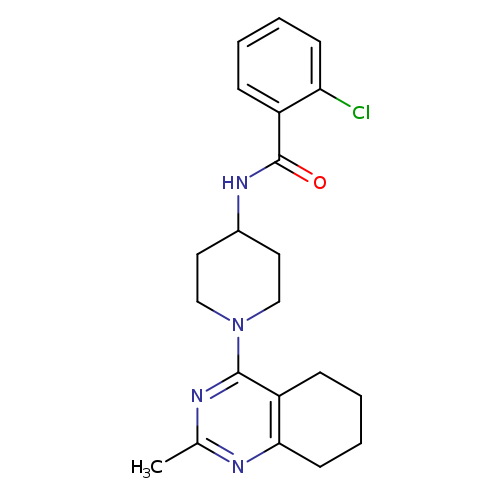 2-chloro-N-[1-(2-methyl-5,6,7,8-tetrahydroquinazolin-4-yl)piperidin-4-yl]benzamide