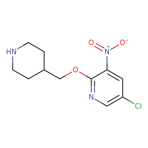 5-Chloro-3-nitro-2-[(piperidin-4-yl)methoxy]pyridine