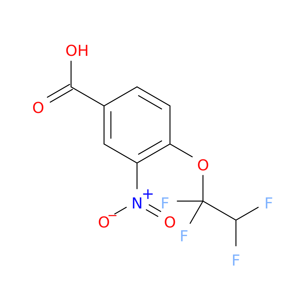 3-nitro-4-(1,1,2,2-tetrafluoroethoxy)benzoic acid