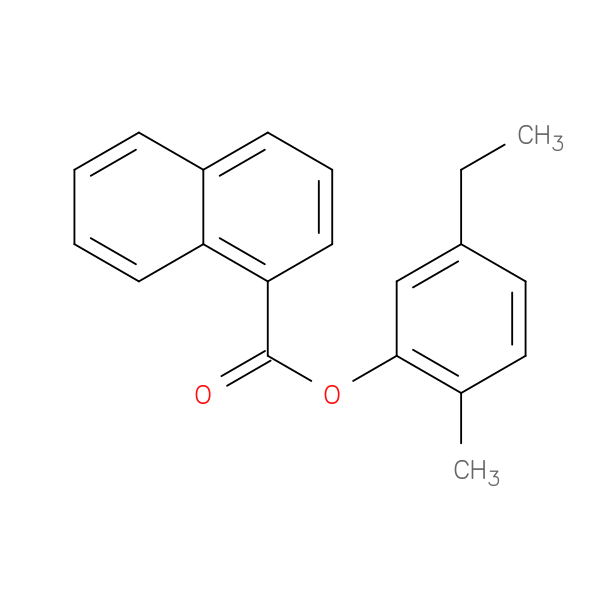 5-ethyl-2-methylphenyl 1-naphthoate