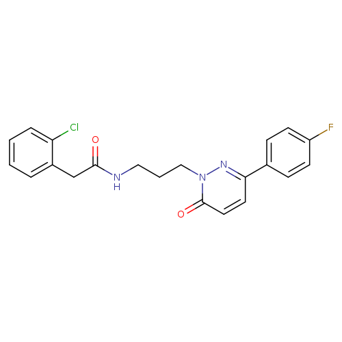 2-(2-chlorophenyl)-N-{3-[3-(4-fluorophenyl)-6-oxo-1,6-dihydropyridazin-1-yl]propyl}acetamide