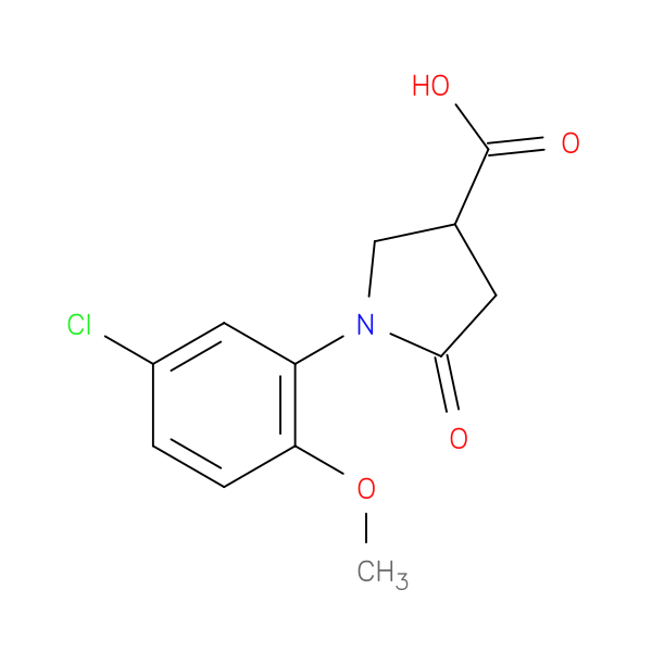 1-(5-Chloro-methoxyphenyl)-5-oxo-3-pyrrolidinecarboxylic acid