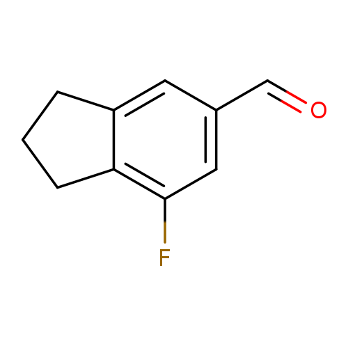 7-fluoro-2,3-dihydro-1H-indene-5-carbaldehyde