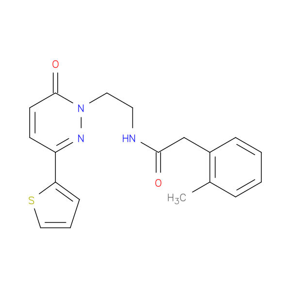 2-(2-methylphenyl)-N-{2-[6-oxo-3-(thiophen-2-yl)-1,6-dihydropyridazin-1-yl]ethyl}acetamide