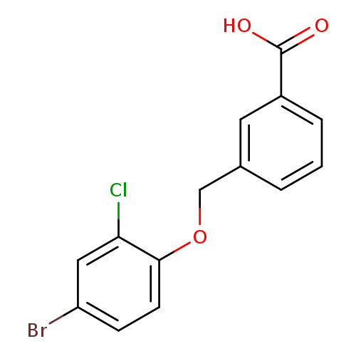 3-[(4-bromo-2-chlorophenoxy)methyl]benzoic acid
