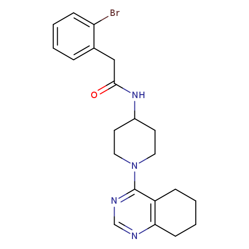 2-(2-bromophenyl)-N-[1-(5,6,7,8-tetrahydroquinazolin-4-yl)piperidin-4-yl]acetamide