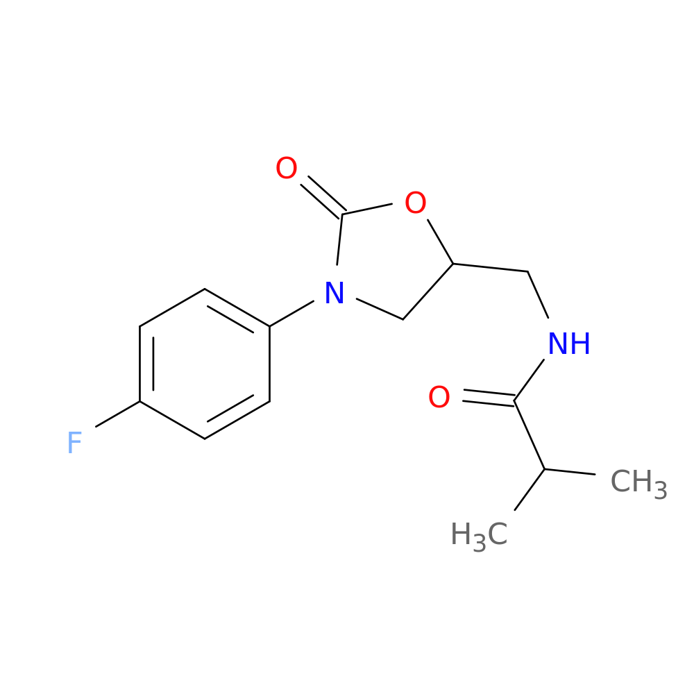 N-{[3-(4-fluorophenyl)-2-oxo-1,3-oxazolidin-5-yl]methyl}-2-methylpropanamide